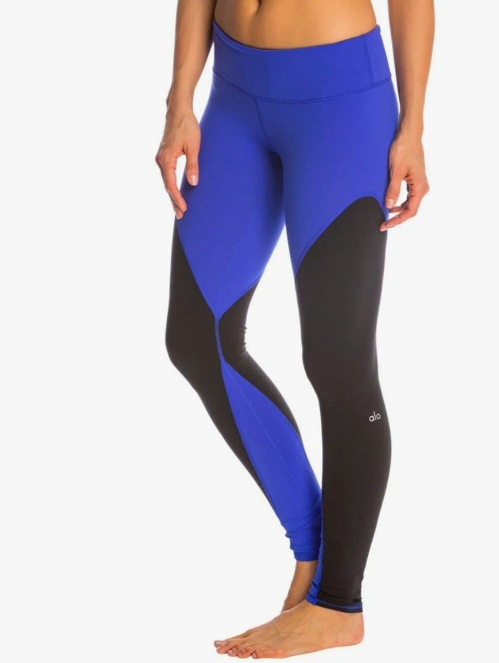 Alo Yoga Alo Illusion 4 Yoga Leggings size L Electric blue and Black - Picture 4 of 13